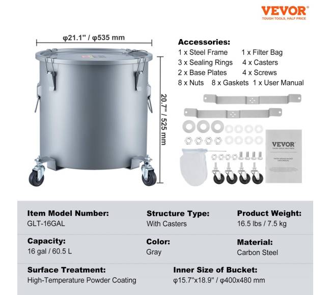 Aliejaus šalinimo kibiras su ratukais6