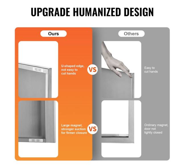 Lauko virtuvės durys 457x533 mm4