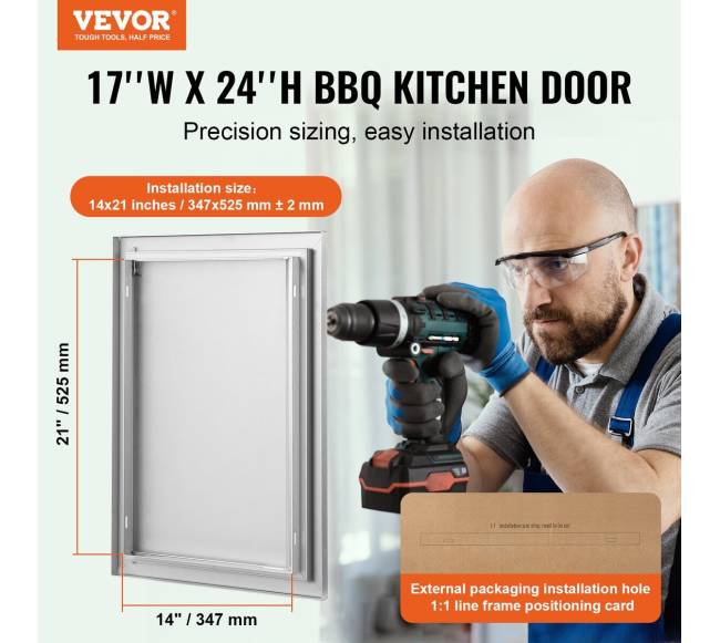 lauko virtuvės nerūdijančio plieno durelės1