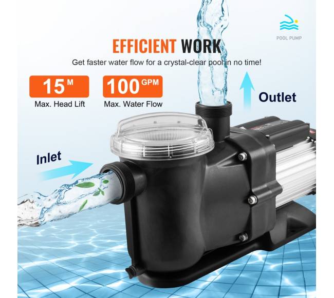 Antžeminis baseino siurblys 1,5 AG 100 GPM4