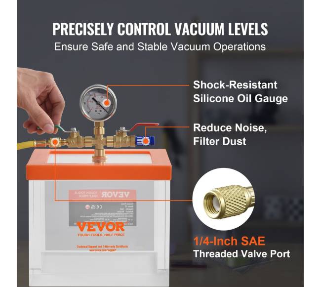 2 galonų vakuuminė kamera akrilo4