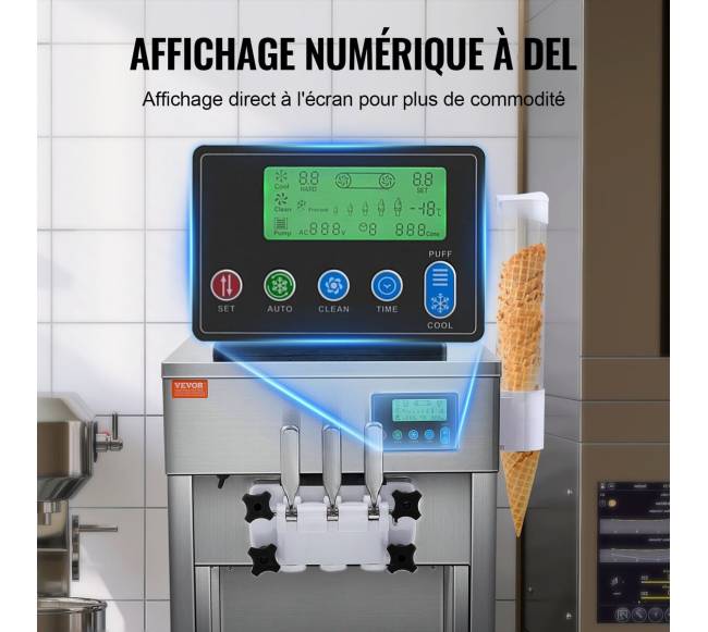 Komercinė minkštųjų ledų gaminimo mašina 20 lh4