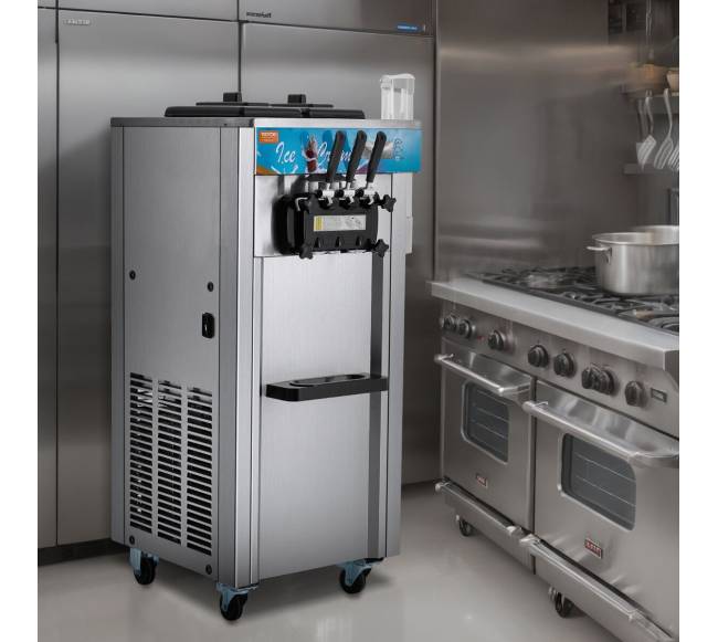 Trijų skonių minkštasis ledų gaminimo aparatas7