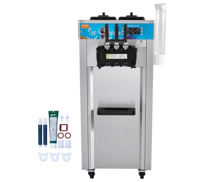 Trijų skonių minkštasis ledų gaminimo aparatas8