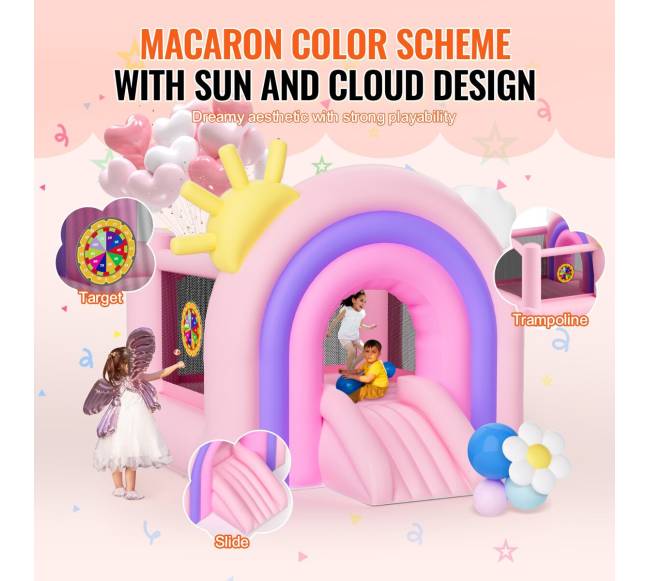 Pripučiamas batutas su čiuožykla vaikams3