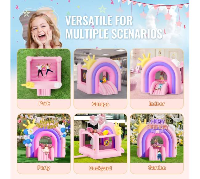 Pripučiamas batutas su čiuožykla vaikams5