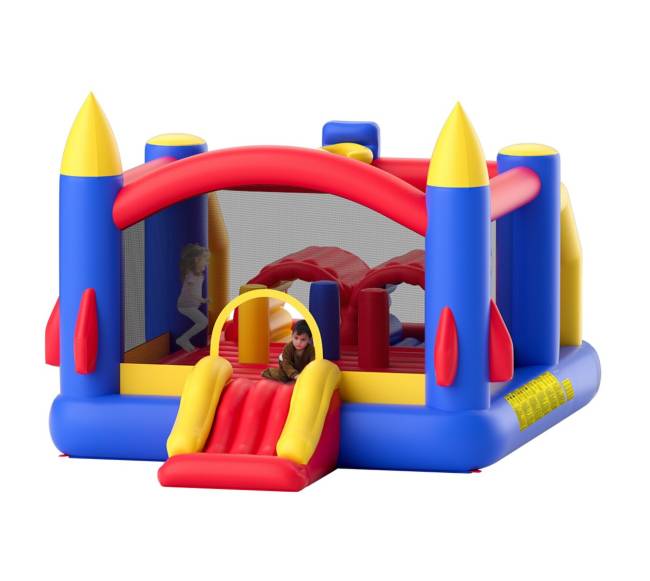 Pripučiamas batutas su čiuožykla vaikams0