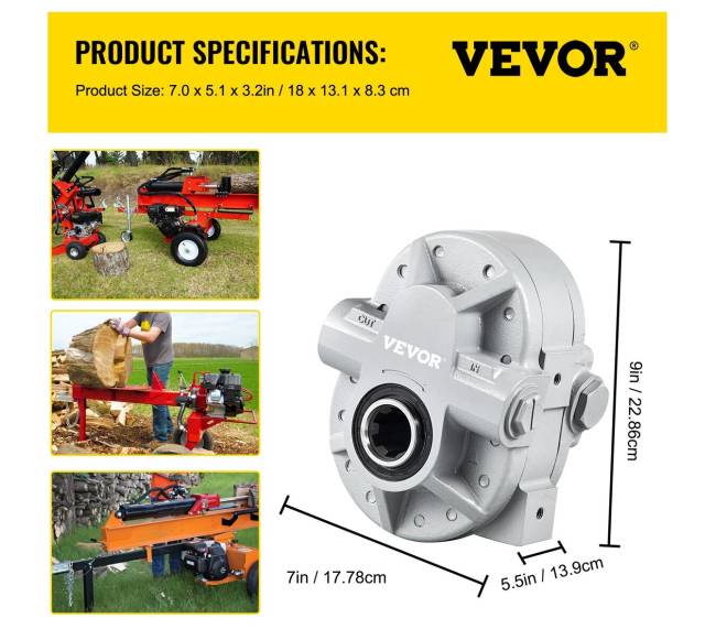16.6 gpm hidraulinė pompa rąstų skaldytuvui6