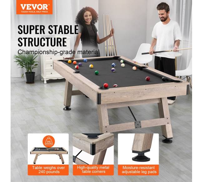 7 pėdų biliardo stalas su priedais1