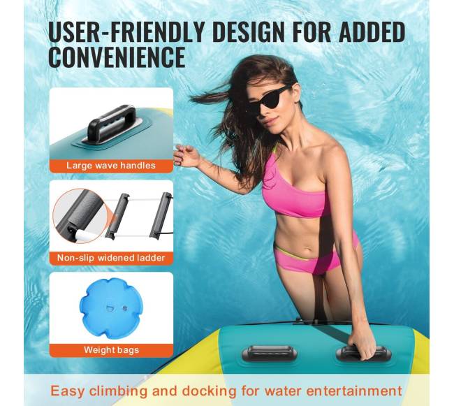 3 m pripučiamas vandens batutas baseinui ir ežerui4