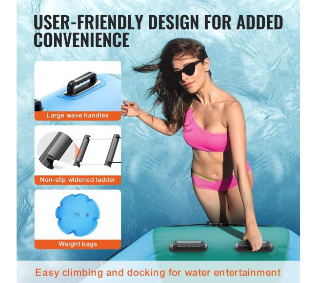 Pripučiama vandens batuto platforma 3,66 m4