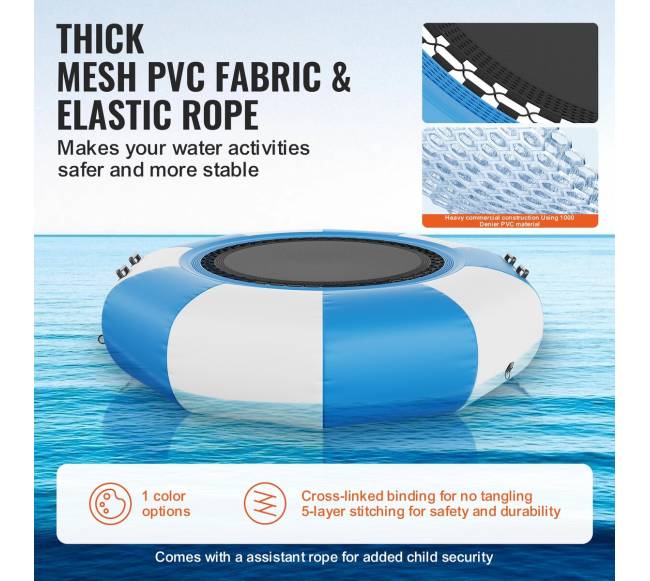 6,5 ft pripučiamas vandens batutas2