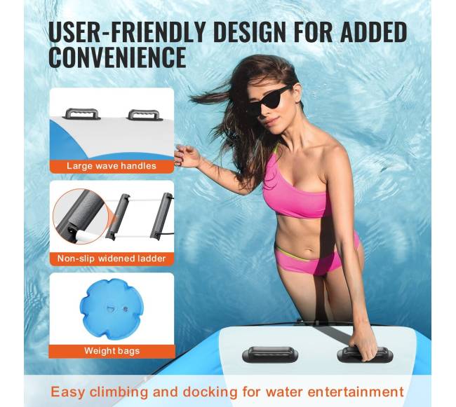 6,5 ft pripučiamas vandens batutas4