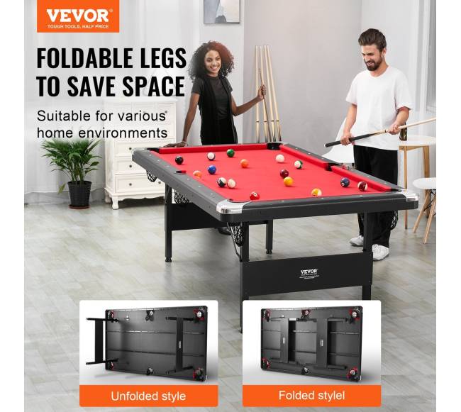 Biliardo stalas, 7 pėdų sulankstomas1