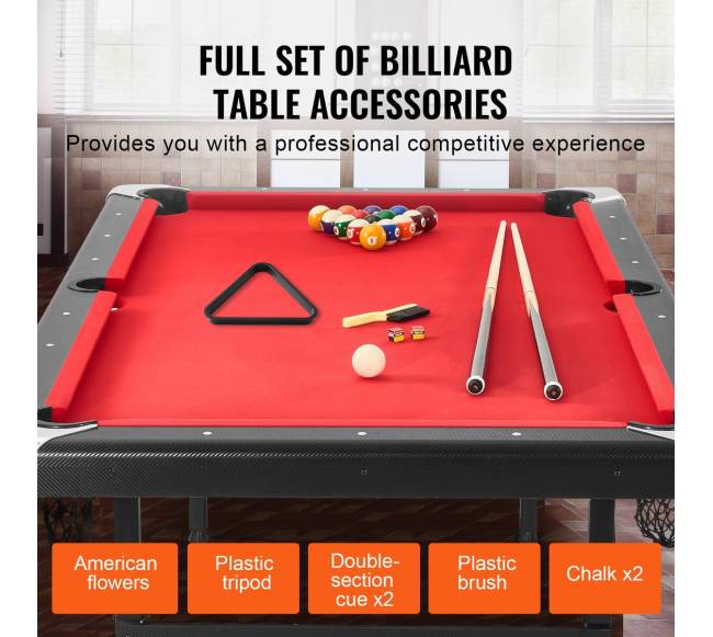 Biliardo stalas, 7 pėdų sulankstomas3