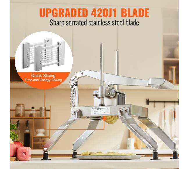 Rankinis daržovių pjaustyklė iš aliuminio ir plieno3