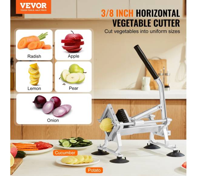 Daržovių pjaustyklė iš nerūdijančio plieno ir aliuminio1