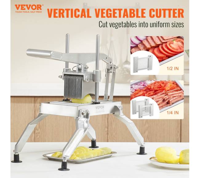 Komercinis daržovių pjaustytuvas, 6,35 ir 12,7 mm1