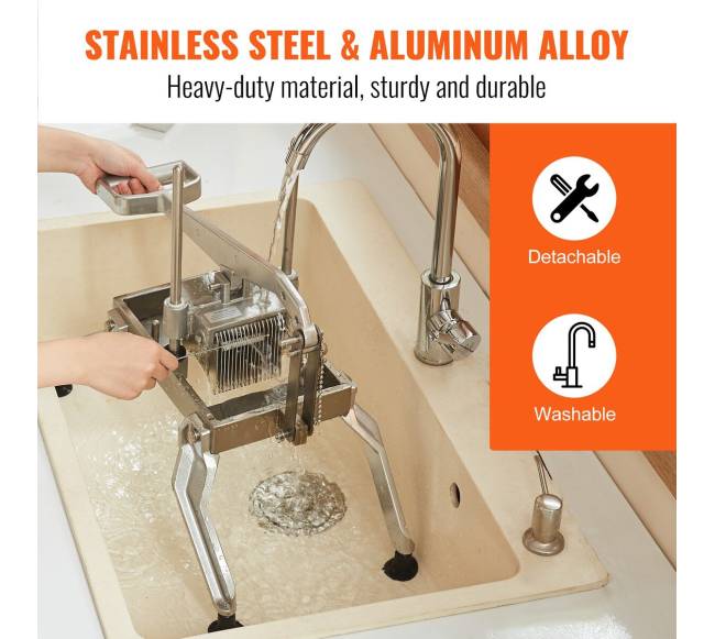 Komercinis daržovių pjaustytuvas, 6,35 ir 12,7 mm5