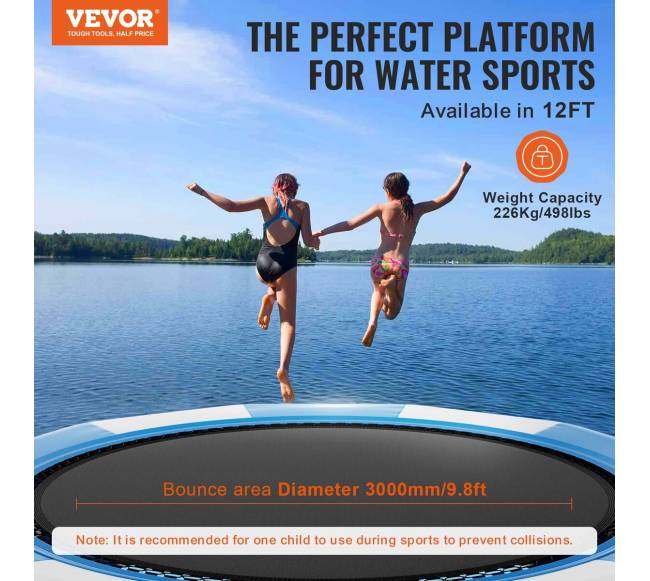 4 m pripučiama vandens batutų platforma1