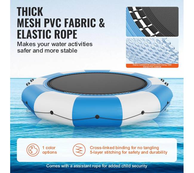 4 m pripučiama vandens batutų platforma2