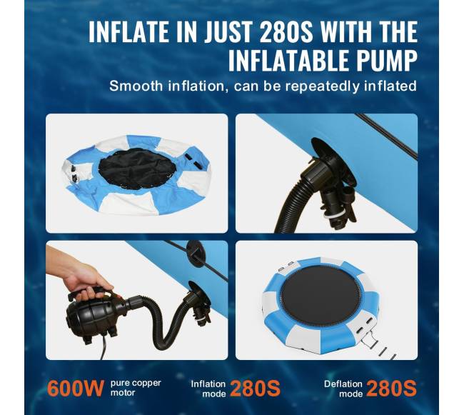 4 m pripučiama vandens batutų platforma3