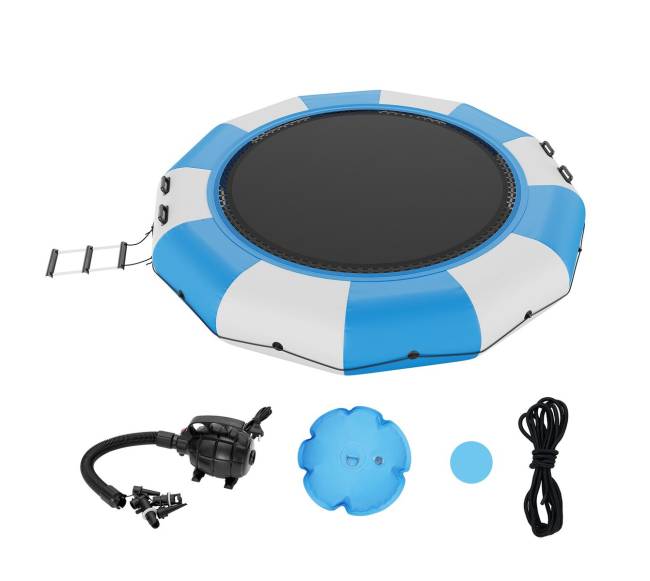 4 m pripučiama vandens batutų platforma9