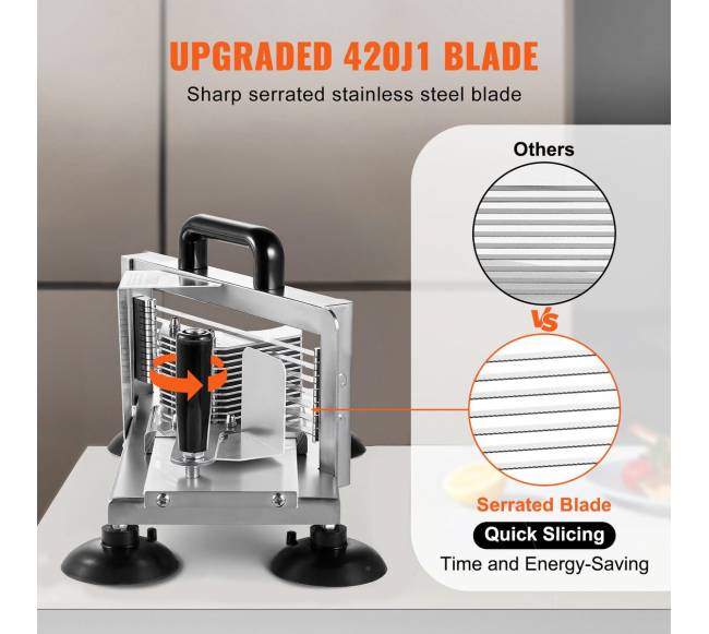 Kompaktiškas nerūdijančio plieno pomidorų pjaustytuvas3