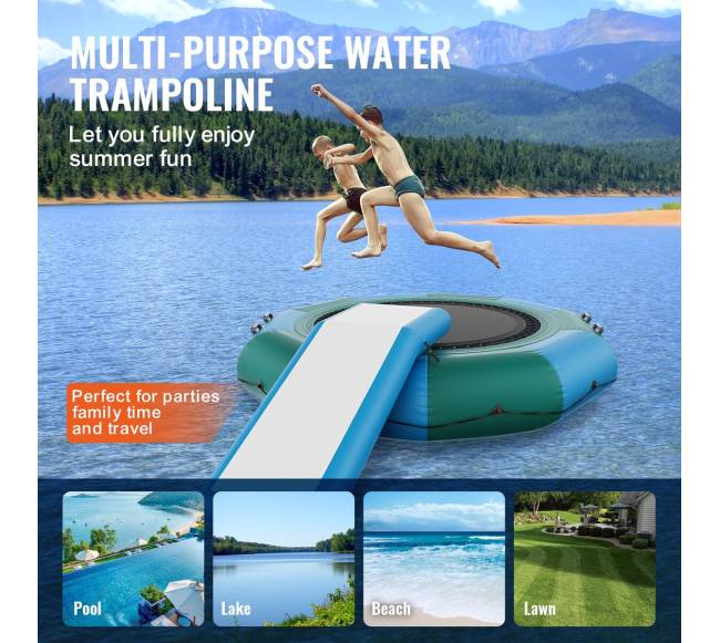 3 m pripučiamas vandens batutas su čiuožykla5