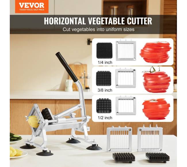 Komercinis daržovių pjaustytuvas, rankinis pjaustymas1