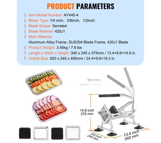 Komercinis daržovių pjaustytuvas, rankinis pjaustymas6