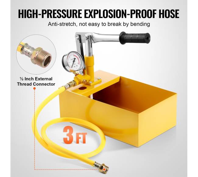 Hidrostatinė testavimo pompa su manometru4
