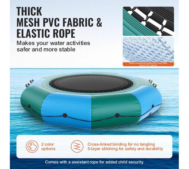10 pėdų pripučiamas vandens batutas2