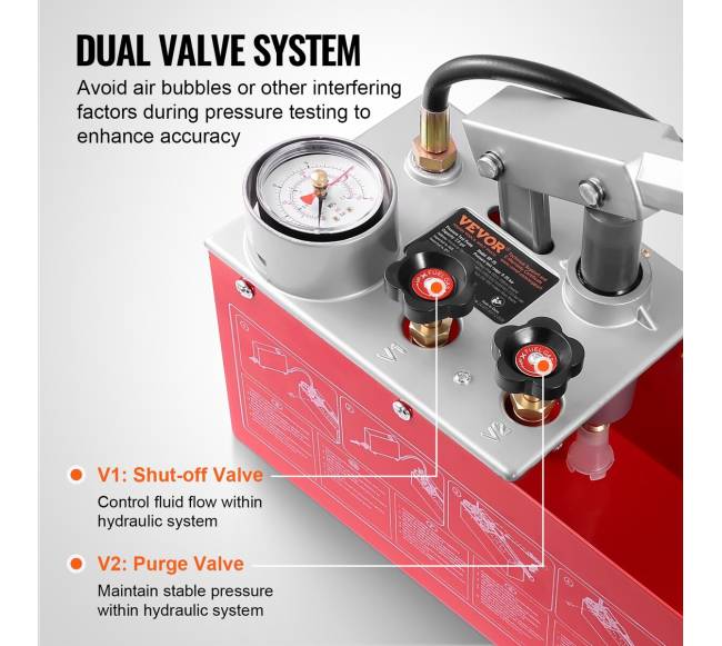 Hidrostatinė bandymų pompa su vožtuvu, 25 bar2
