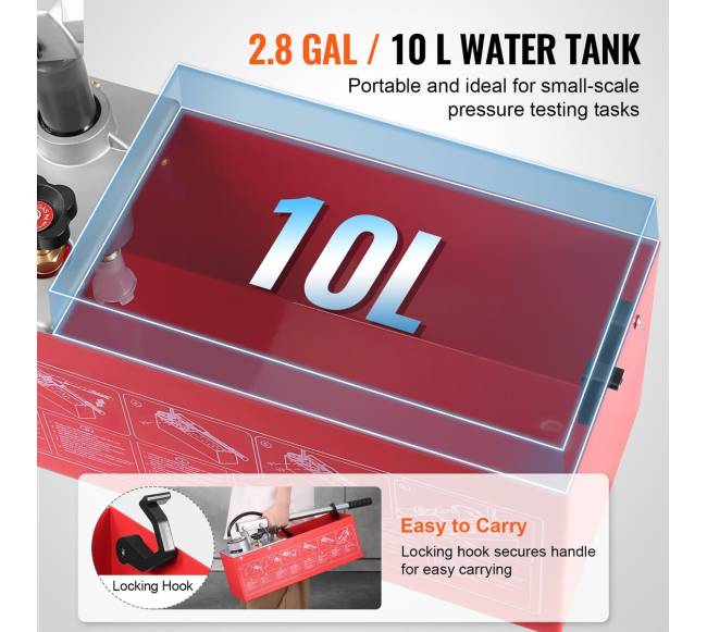 Hidrostatinė bandymų pompa su vožtuvu, 25 bar3