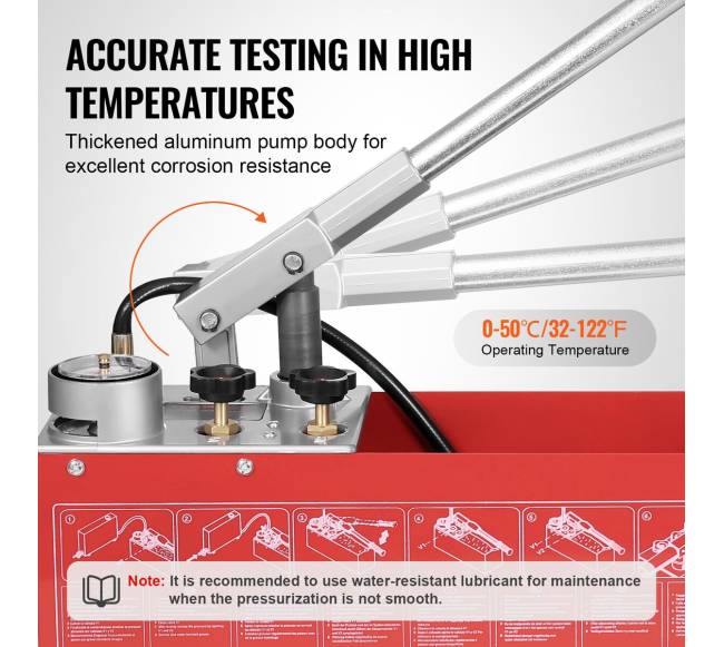 Hidrostatinė bandymų pompa su vožtuvu, 25 bar4
