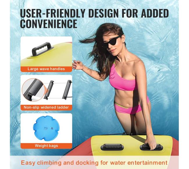 17 pėdų pripučiamas vandens batutas baseinui4