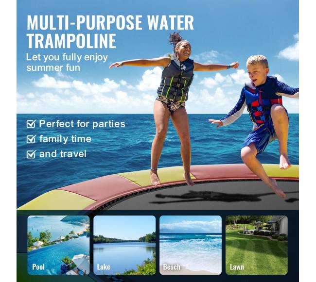 17 pėdų pripučiamas vandens batutas baseinui5