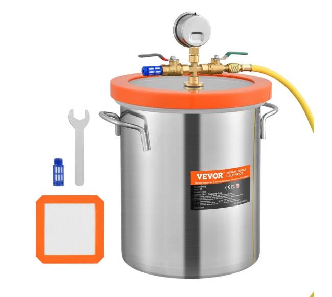 Vakuumo kamera su grūdinto stiklo dangčiu, 11.4 l8