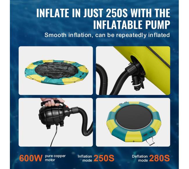 3,6 m pripučiamas vandens batutas3