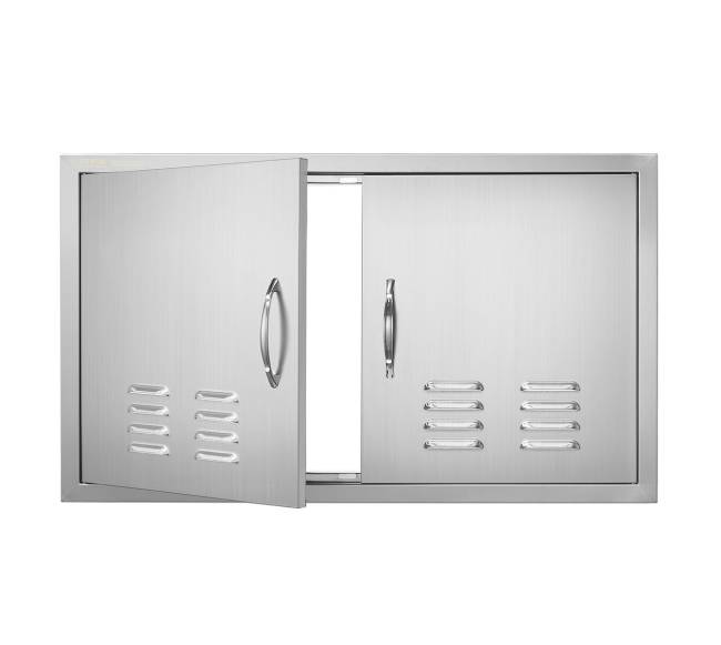 lauko virtuvės nerūdijančio plieno durys0