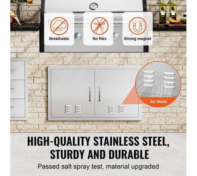 lauko virtuvės nerūdijančio plieno durys2