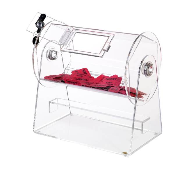 Akrilo lošimo būgnas loterijoms0