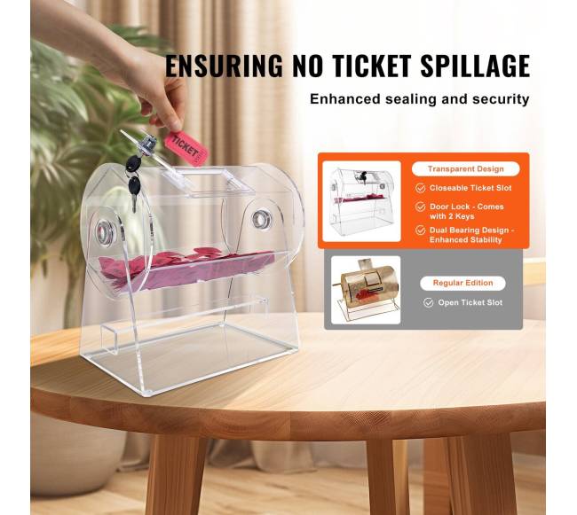 Akrilo lošimo būgnas loterijoms3