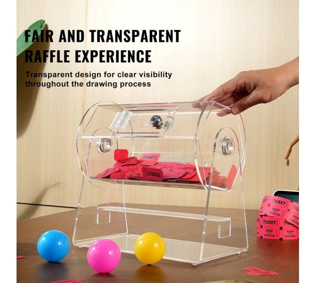 Akrilo lošimo būgnas loterijoms5