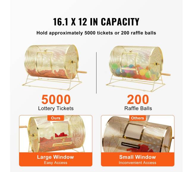 Loterijų būgnas su medine rankena2