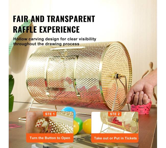 Loterijų būgnas su medine rankena5