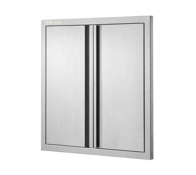 Lauko virtuvės durys 610x610 mm, nerūdijančio plieno9