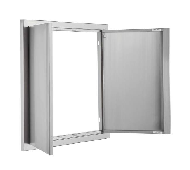 Lauko virtuvės durys 610x610 mm, nerūdijančio plieno10