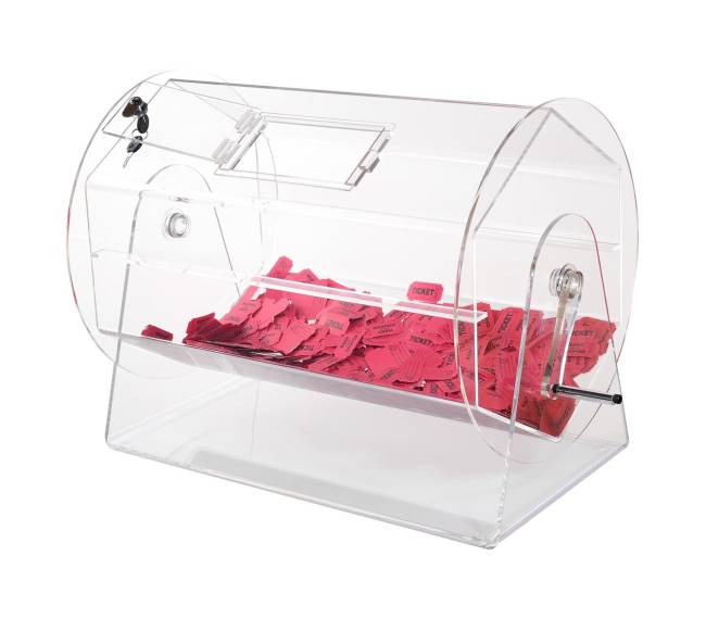 Permatomas akrilo lošimų būgnas0